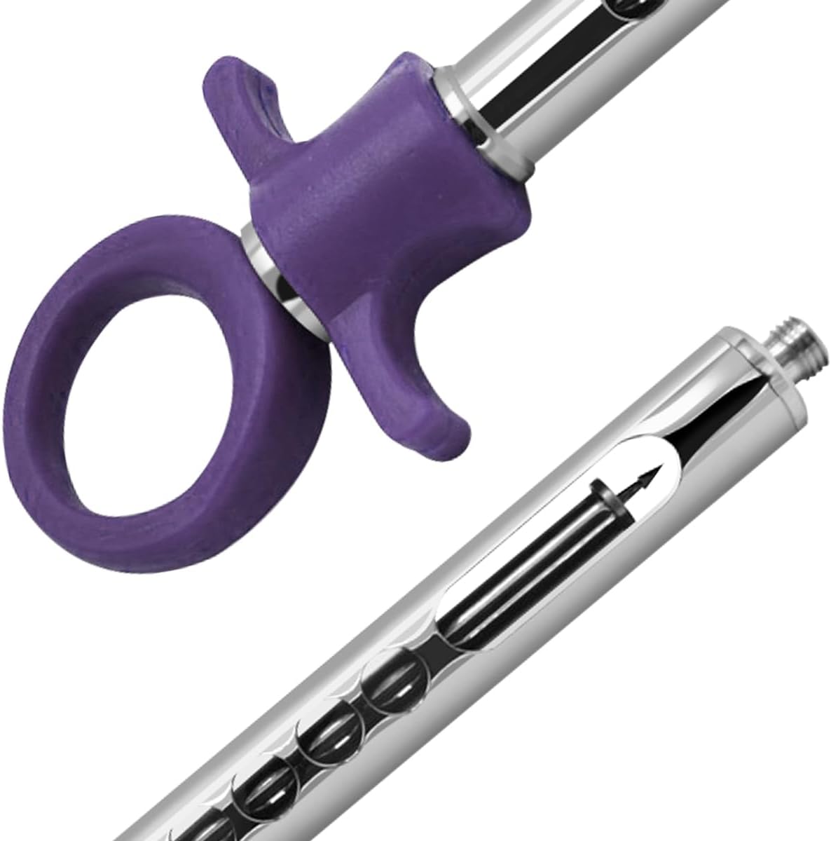 High Quality Dental Stainless Steel Manual Anesthesia Aspirating Syringe Ergonomic Grip CE Certified Professional Use Dentist