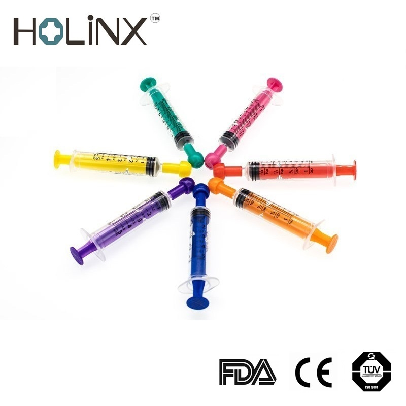 Steroid Irrigation Insulin Disposable Safety Plastic Medical Oral Enfit Enteral Feeeding Syringe for Single Use Only 5ml