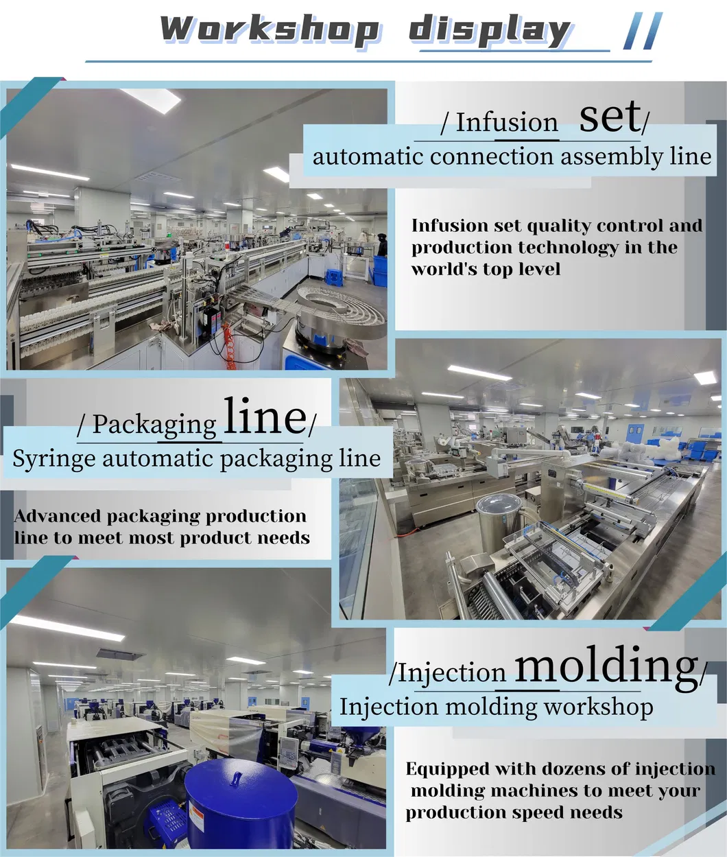 Disposable Medical 3 Parts Syringe Luer Slip Concentric