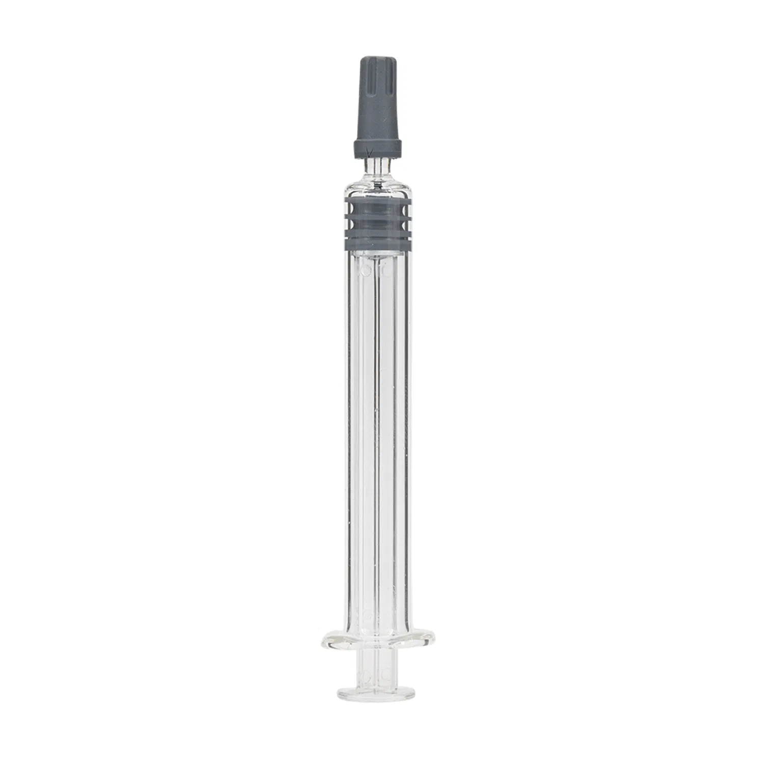 Sterile 3ml Luer Lock Slip Tip Glass Syringes with Colored Plastic Plungers for Extracts and Lab