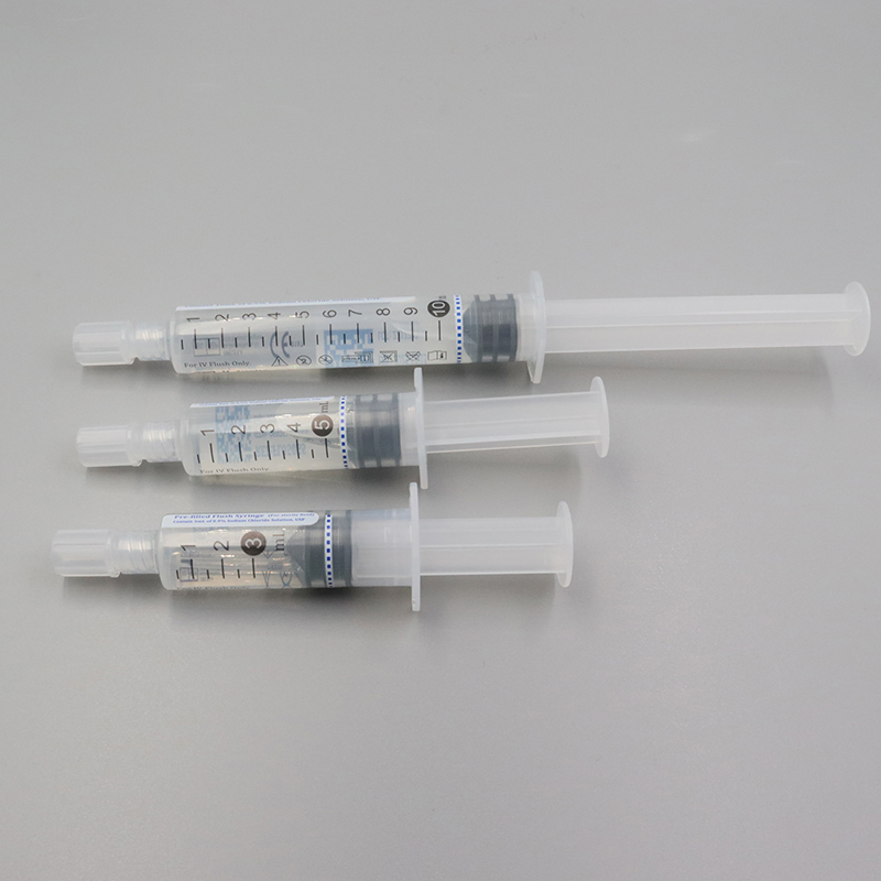 3ml 5ml 10ml Plastic Luer Lock Prefilled Saline IV Flush Syringe Manufacturers with CE ISO