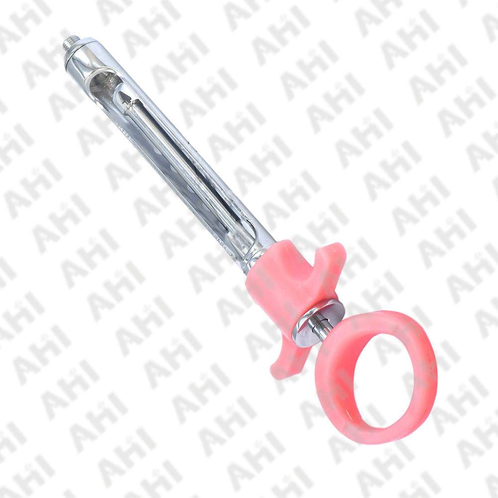 Dental Stainless Steel Manual Anesthesia Syringes Reusable CE Certified Class II Ergonomic Grip 3-Jaw Positions 1 Year Warranty