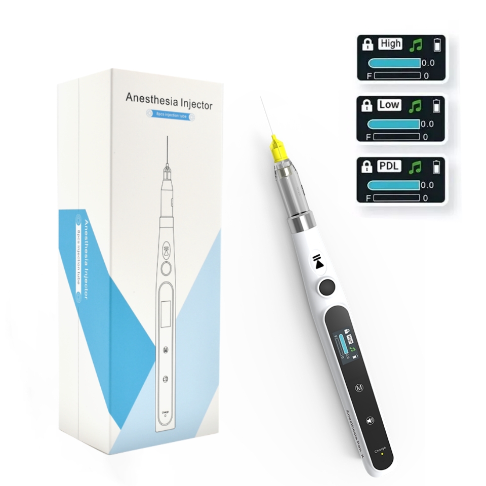 Portable Dental Electric Anesthesia Injector Digital Oral Local Anesthesia Syringe with LCD Display and Soothing Music