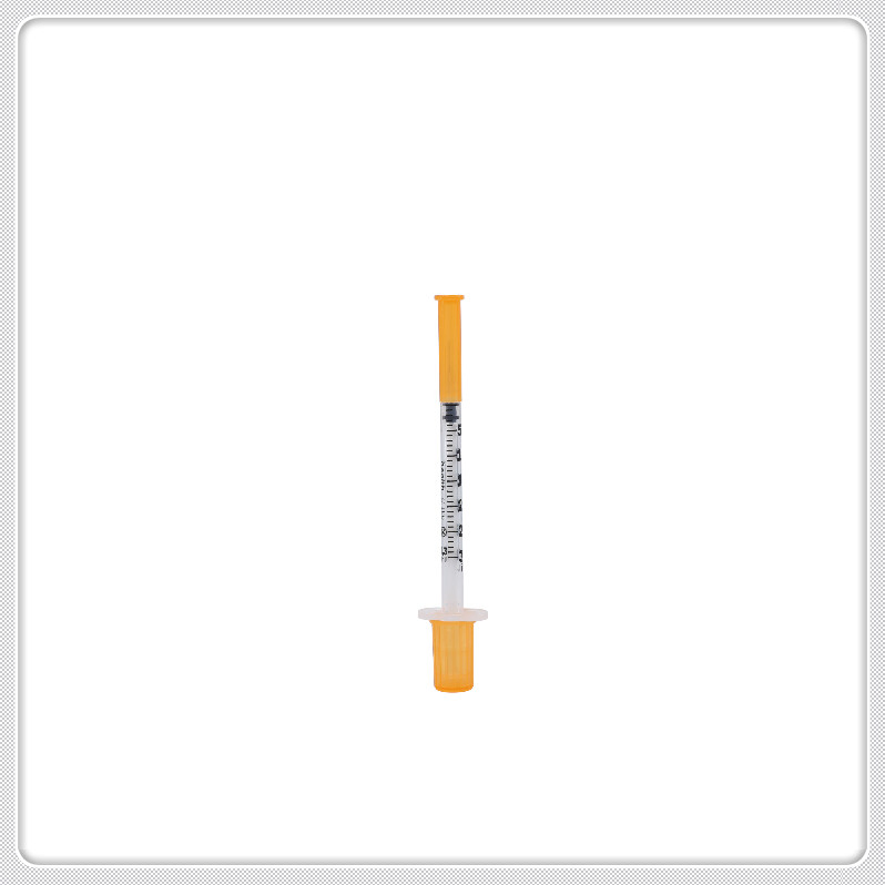 Medical Grade Sterile Insulin Syringe with Protective Cap and Blister Pack