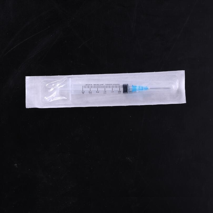 3 Part Disposable Plastic Syringe with Needle