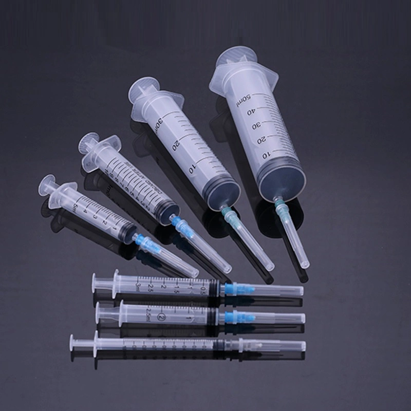 Steroid Irrigation Injection Plastic Luer Lock Slip Plastic Medical Disposable Syringe with Hypodermic Needles