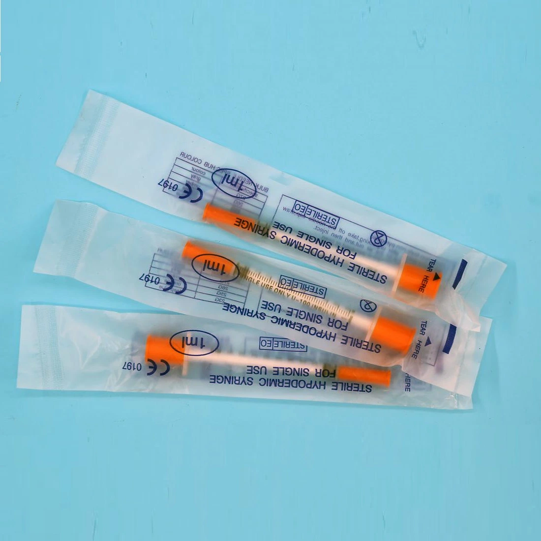 0.5ml 1ml 2ml Injection Disposable Safety Sterile Injection Plastic Medical Insulin Syringe