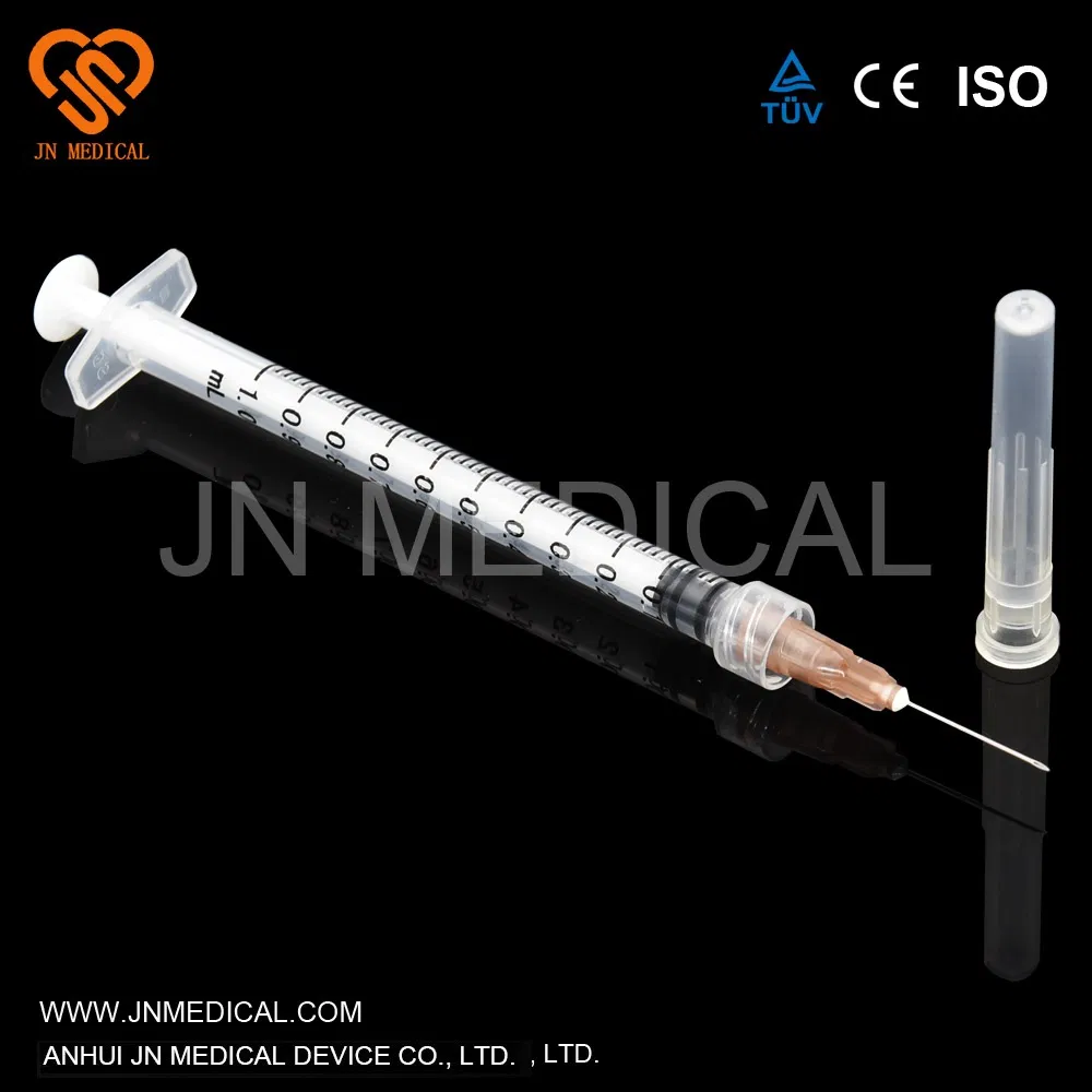 Disposable Medical 3 Parts Syringe Luer Slip Concentric