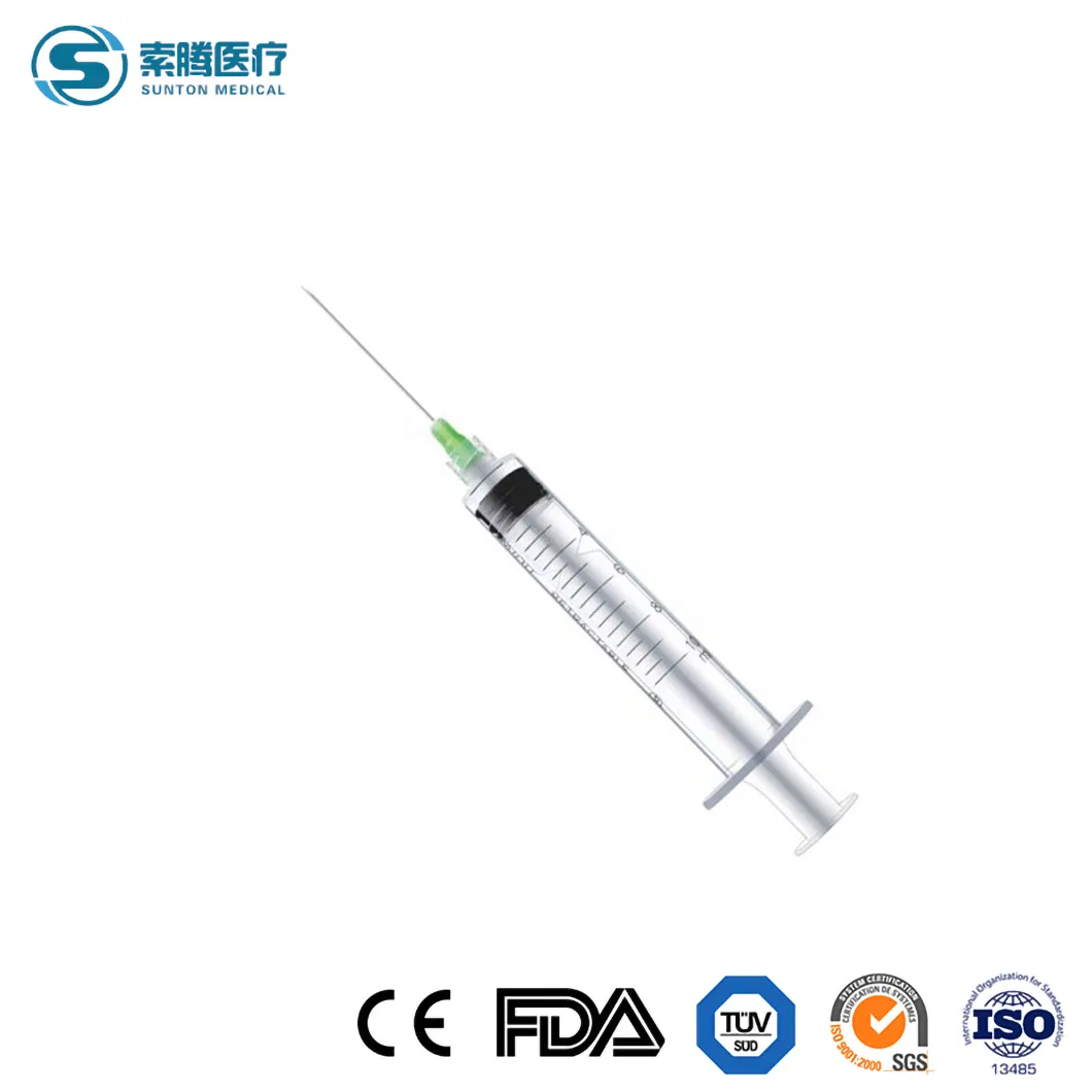 Sunton 2.5 Ml Syringe China Plastic Steel Syringe Supplier ISO Disposable Syringe/Dispovan Insulin Syringe/0.3ml Insulin Syringe/One Ml Syringe/IV Flush Syringe