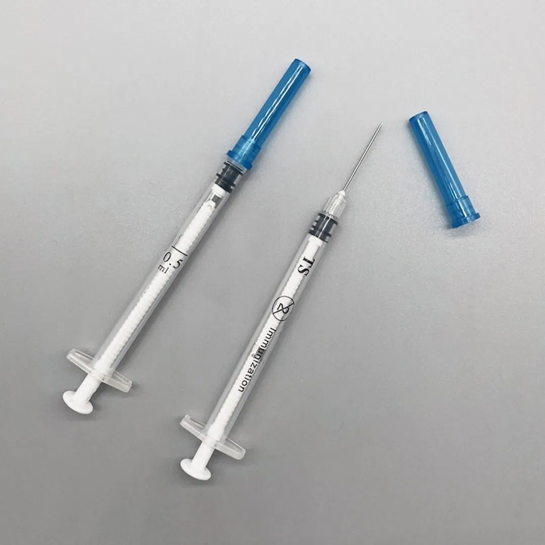 Disposable Ad Self-Destructing Syringe 2ml with Luer Lock and Needle Shield
