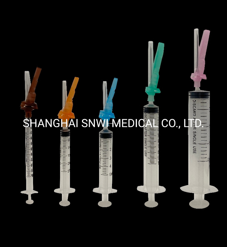 Disposable Medical Products Plastic Sterile Luer Lock 0.5ml/1ml Auto Disable Vaccine Safety Tuberculin Syringe with CE ISO