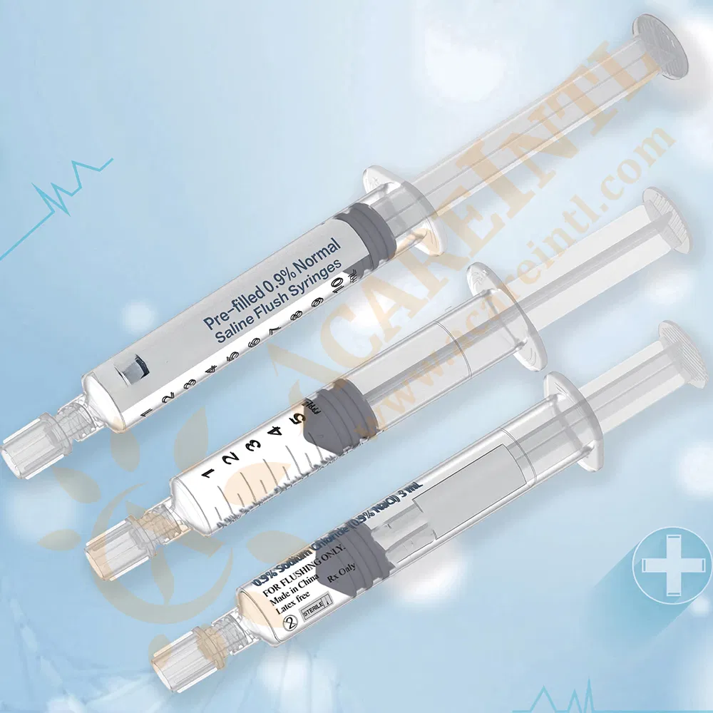 Medical IV Flush Syringe Disposable Prefilled Flush Syringe FDA 510K Approved