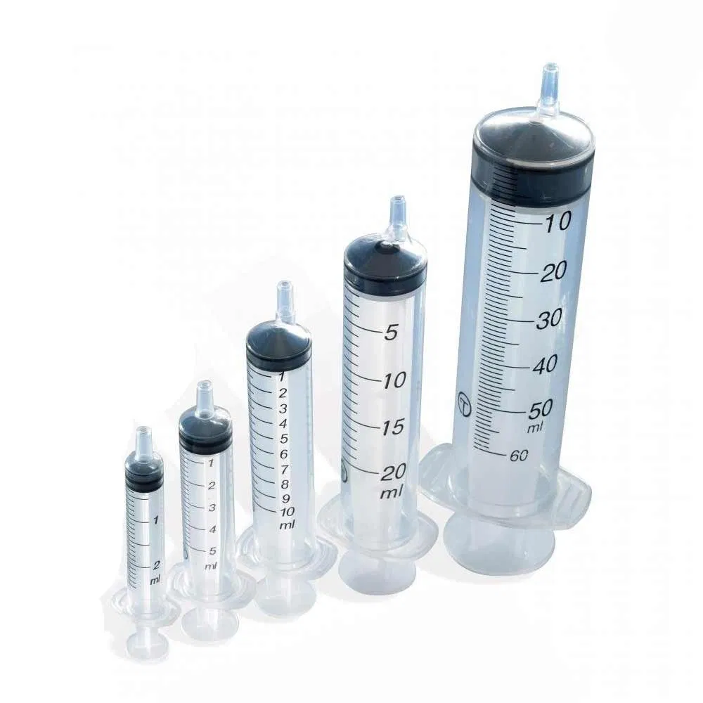 Factory Medical Disposable Three Parts Syringe1ml 2ml 3ml 5ml 10ml20ml 30ml 50ml 60ml Luer Slip Without or with High Quality Stainless Steel Needle with ISO