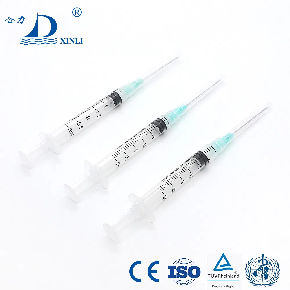 Who Pqs &amp; CE &amp; ISO Approved Disposable Sterile Rup Ad Syringe with Hypodermic Needle
