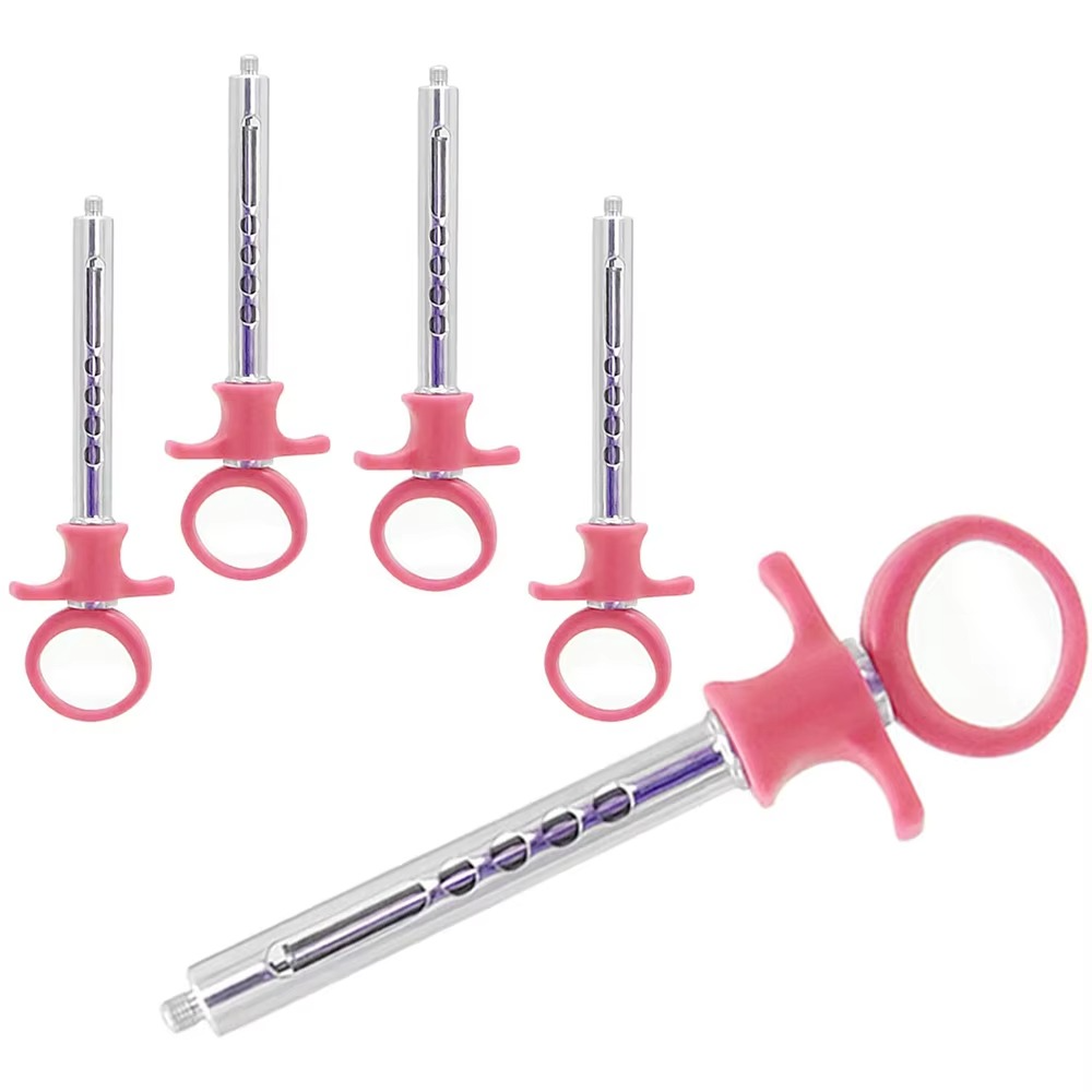 Rainbow Titanium Dental Aspirating Syringe Autoclavable Anesthetic Delivery Device Pack of Three
