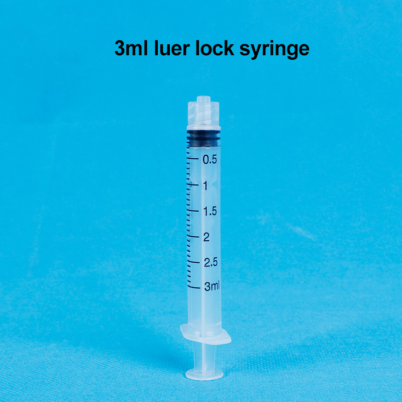 Veterinary Use Medical Disposable Sterile Plastic 1ml 3 Ml 5ml 10ml 20ml 60ml Plastic Luer Lock Syringe with Needle