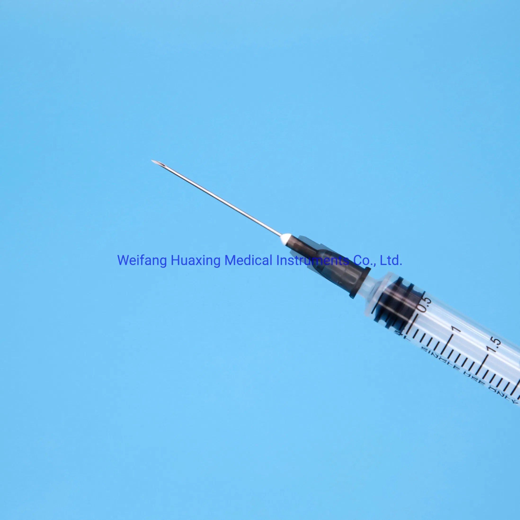 Steroid Irrigation Disposable Insulin Medical Injection Plastic Syringe with Hypodermic Needles