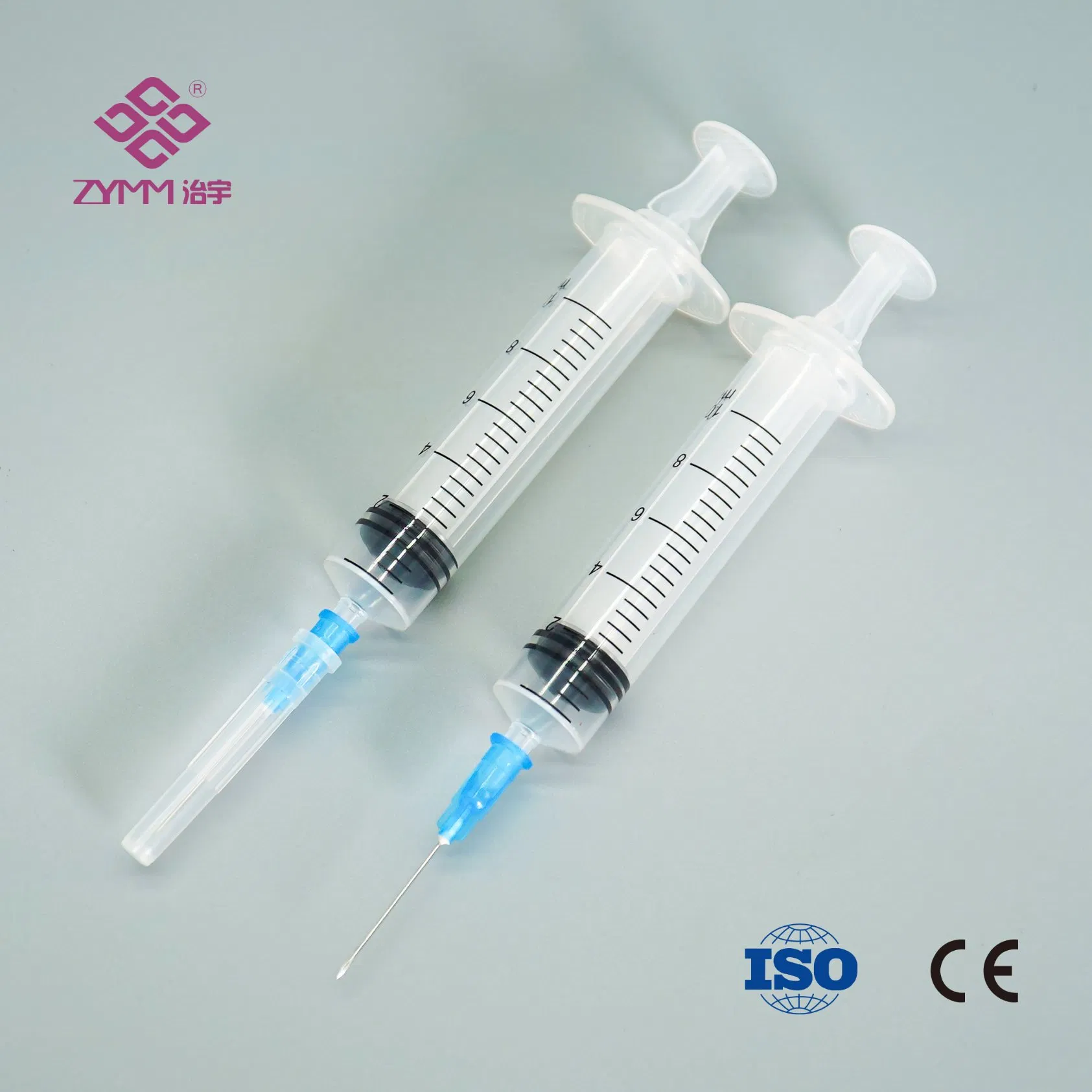 Sterile Single Use Safety 1ml 3ml 5ml 10ml with Luer Lock/Luer Slip for Vaccine Injection Auto-Disable Syringe with CE&ISO
