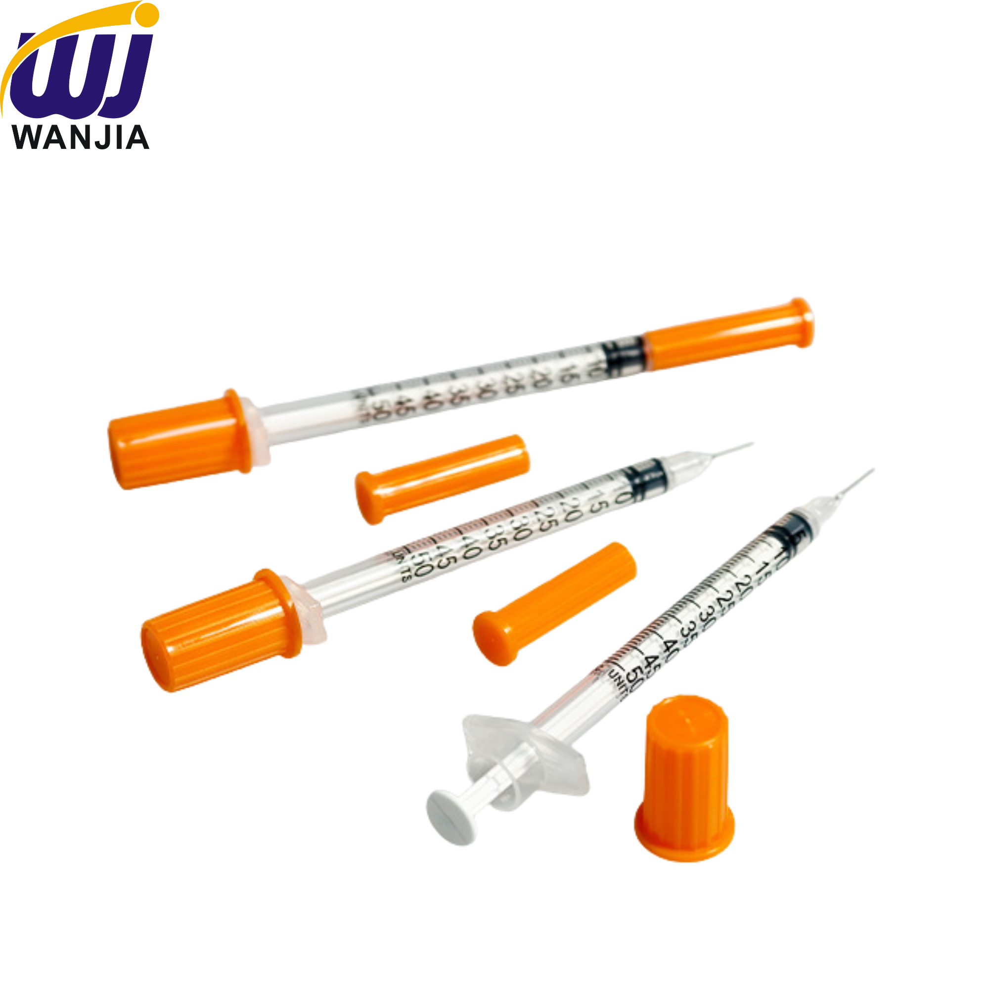 WANJIA Veterinary Disposable Sterile Safety Injection Syringe for Poultry Livestock Cattle Animal Medical Treatment Use