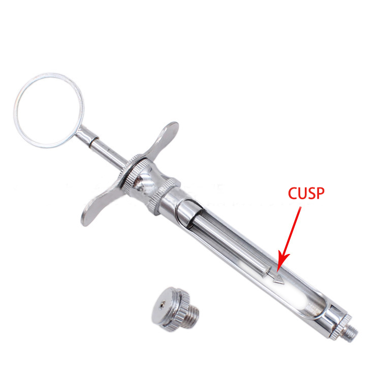 QNQ Precious Dental Anaesthesia Syringe Injection &amp; Aspirating Dental Surgical Instrument Guardant Metal Stainless Steel