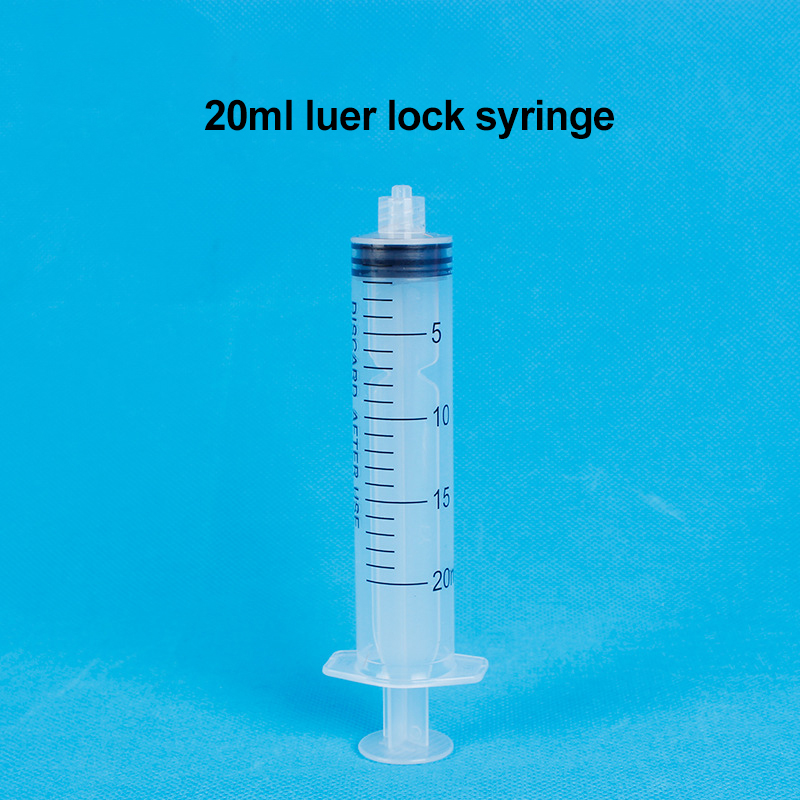 Veterinary Use Medical Disposable Sterile Plastic 1ml 3 Ml 5ml 10ml 20ml 60ml Plastic Luer Lock Syringe with Needle