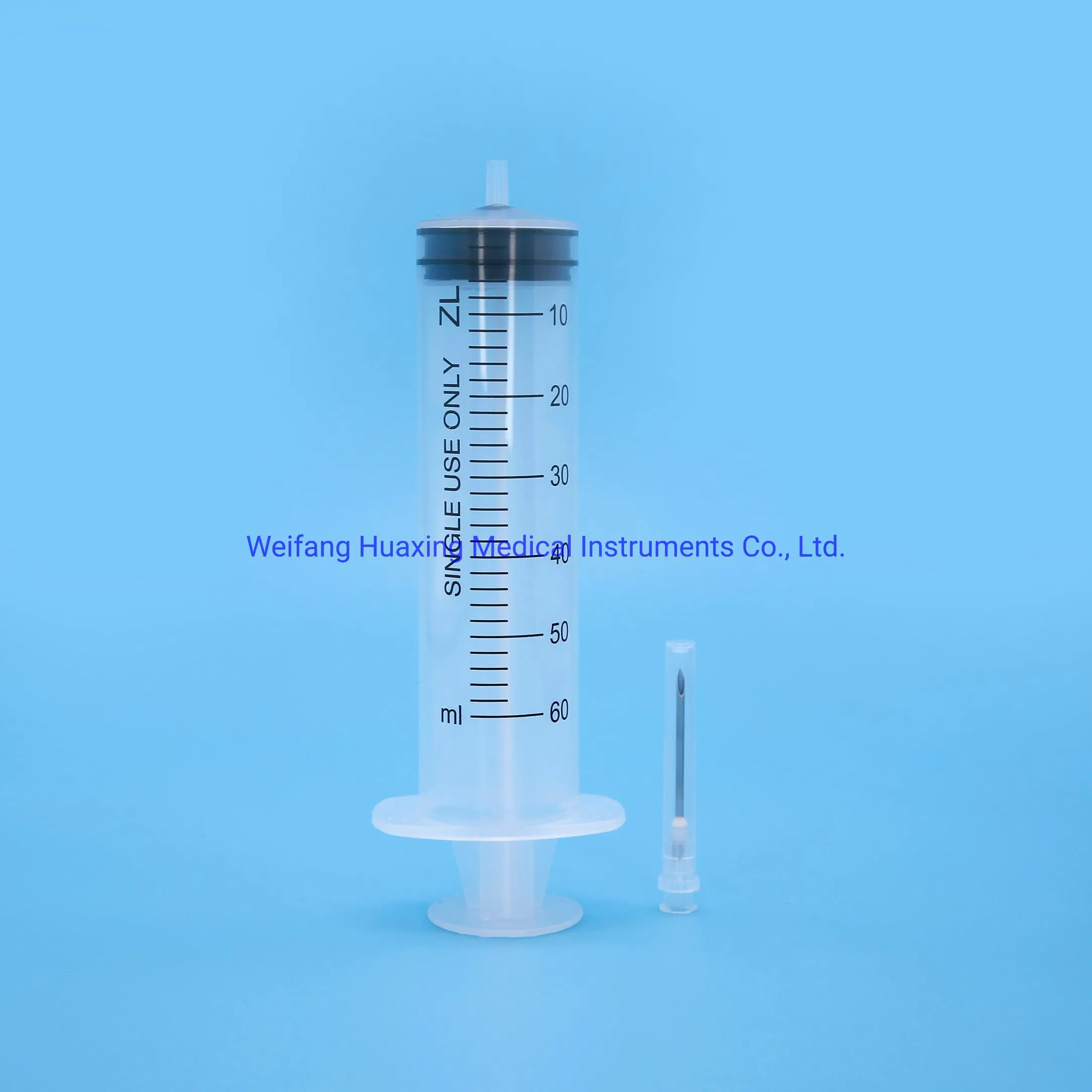 Steroid Irrigation Disposable Insulin Medical Injection Plastic Syringe with Hypodermic Needles