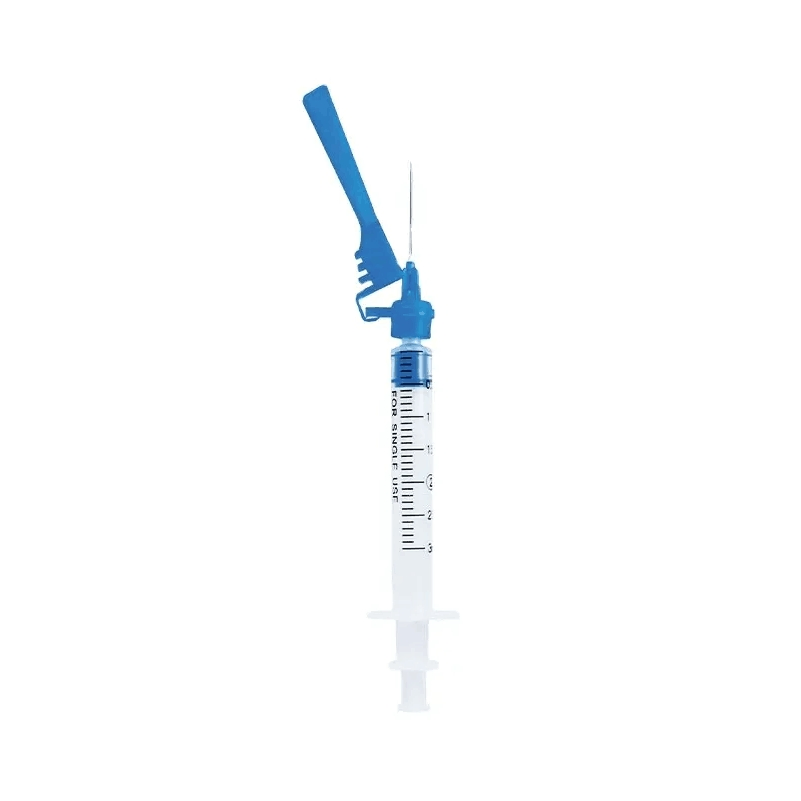 Safety Syringe Needles With Curved Tip Cap For Baby Kid OEM