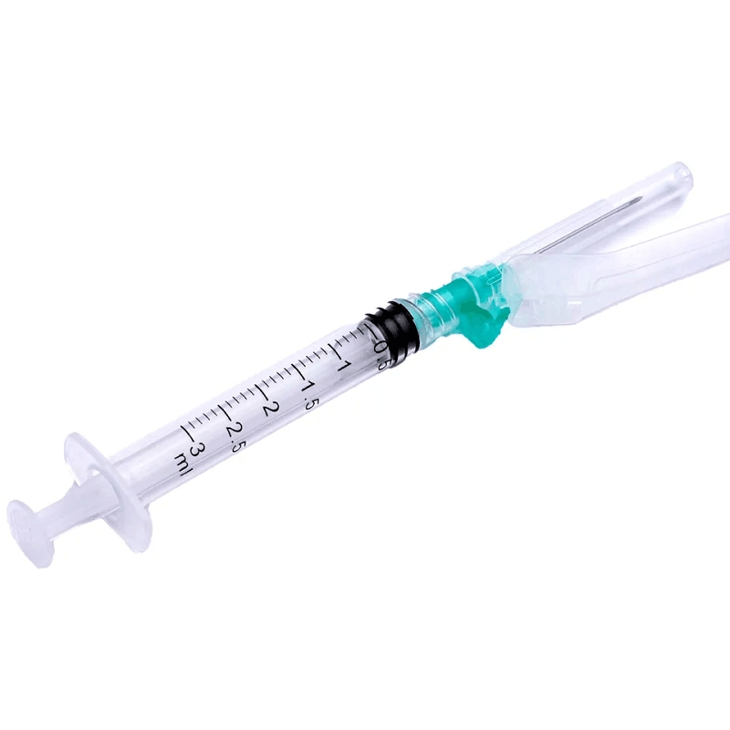 3ml 25G Safety Syringe Latex Free OEM