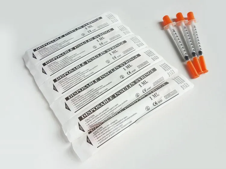 Insulin Syringe Detail 4