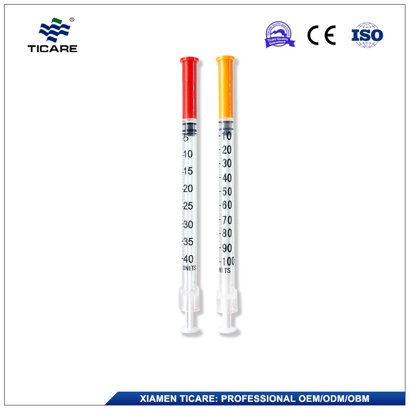 Safe Insulin Sterile 28g 29g 30g 0.5ml 1ml Diabetic Syringes