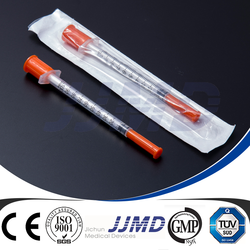 High Quality Disposable Safety Medical Plastic Insulin Syringe with Hypodermic Needle