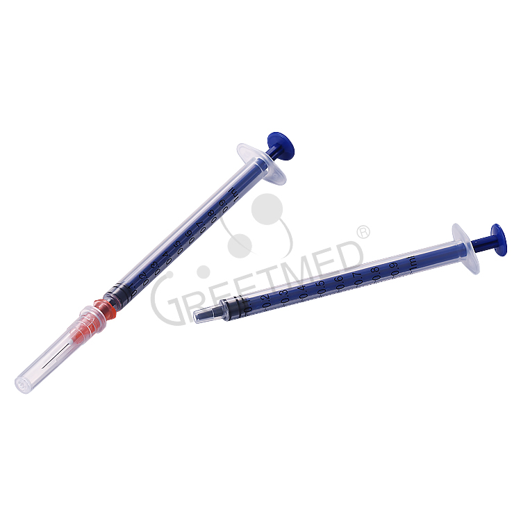 Hot Sale High Quality 1ml Disposable Tuberculin Syringe with Needle or Without Needle