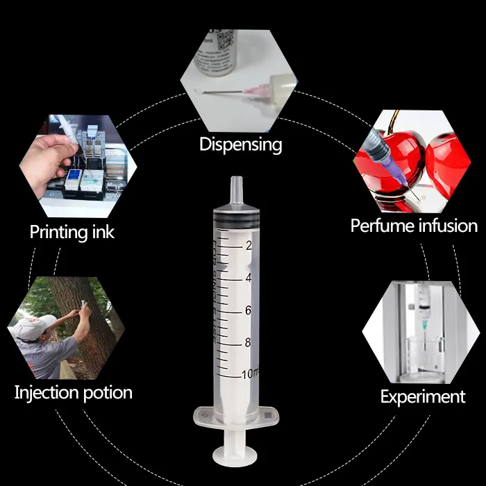 Industrial Veterinary Disposable Syringes 1ml 2ml 3ml 5ml 10ml 30ml 50ml Slip Lock Syringe Without Needle