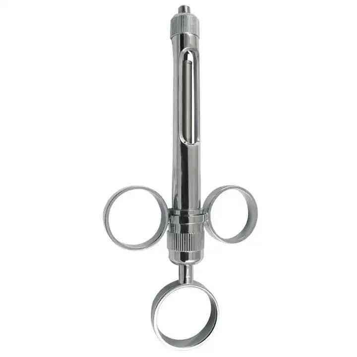 Stainless Steel Dental Syringe Dental Surgical Instrument With Head Dental Care Dental Anesthesia Aspiration Syringe