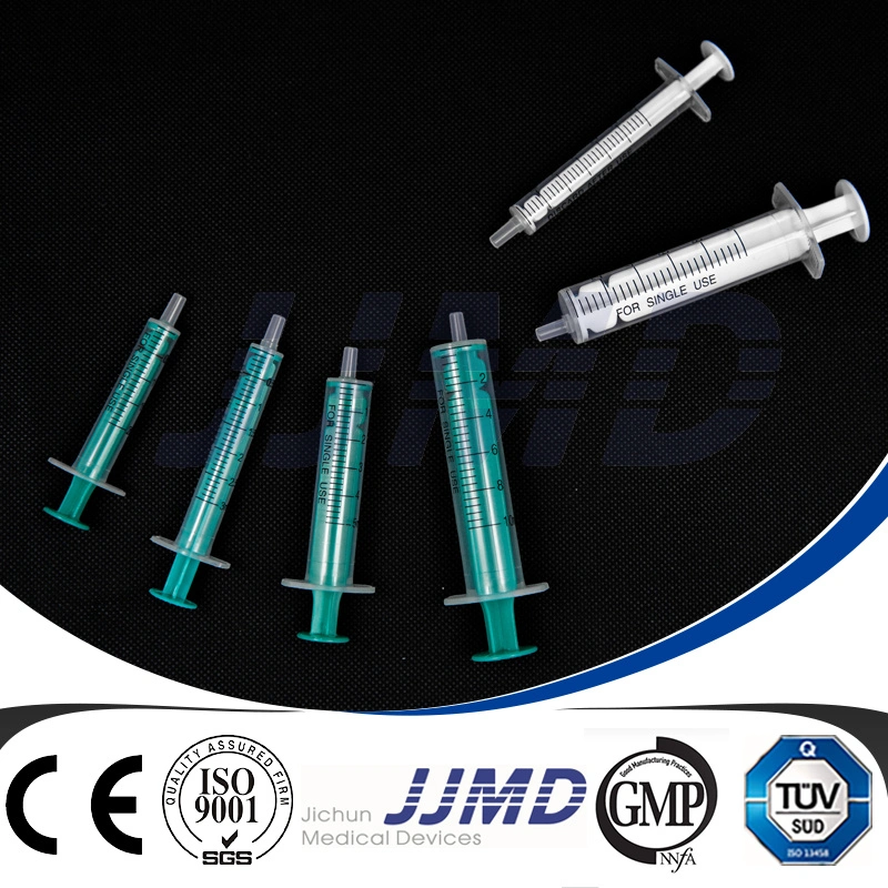 2 Part Disposable Plastic Luer Slip Sterile Injection Hypodermic Syringe