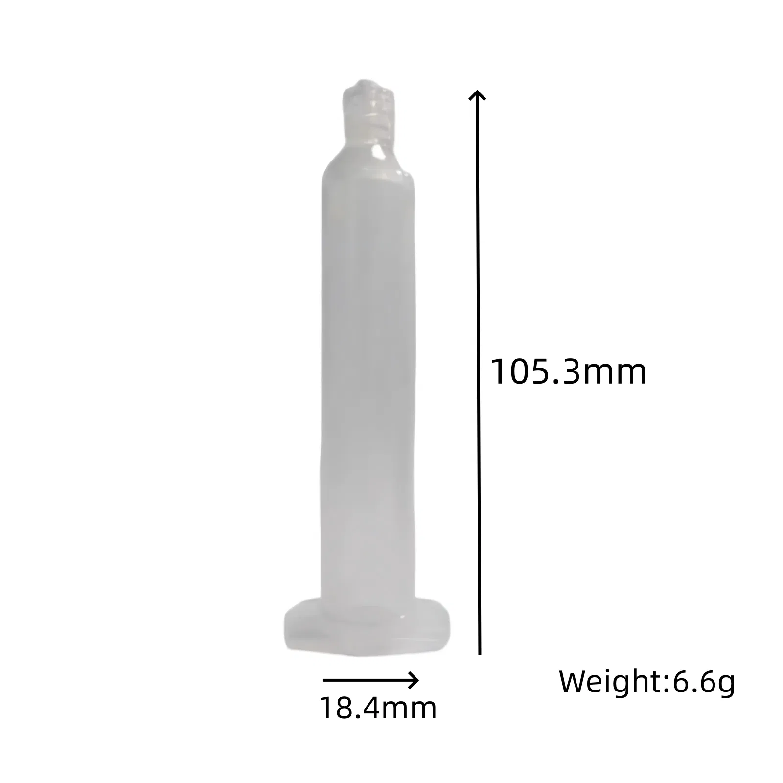 Japanese Style Transparent Dispensing Syringe with 10cc Thickened PP Adhesive Syringe Barrel