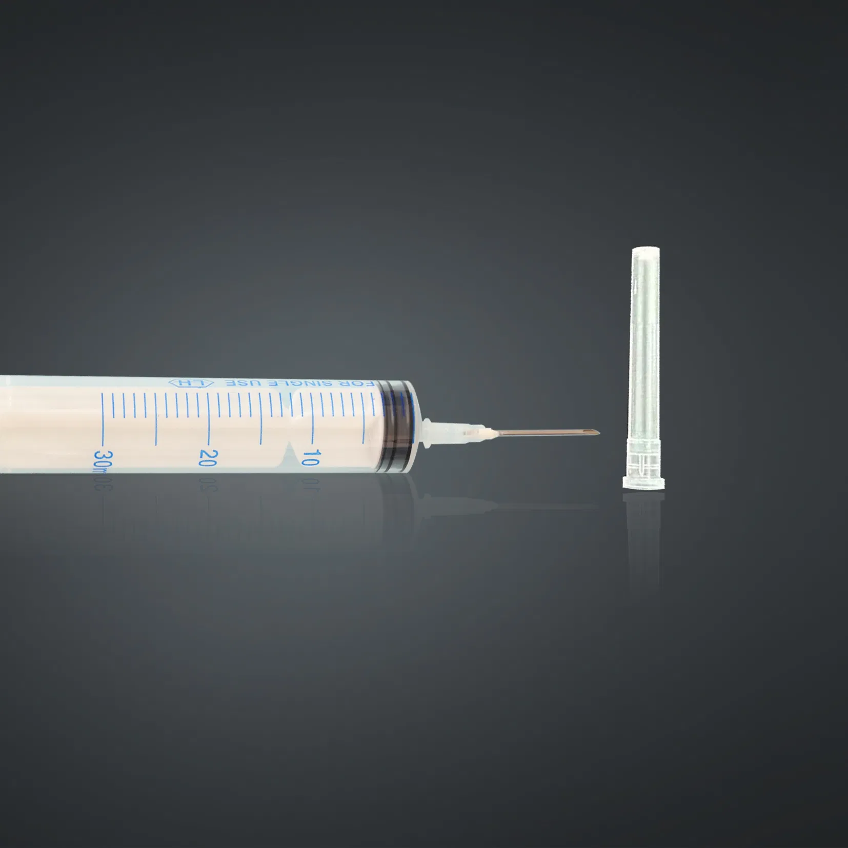 CE Approved 30ml Disposable Syringe with Needle for Medication Use