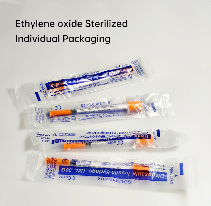 1ml 0.5ml 0.3ml Factory Direct Sales High Quality Medical Disposable Insulin Syringe Veterinary Syringe