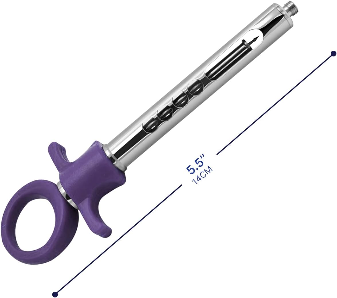High Quality Dental Stainless Steel Manual Anesthesia Aspirating Syringe Ergonomic Grip CE Certified Professional Use Dentist