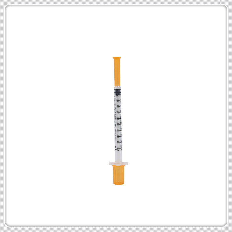 Medical Grade Sterile Insulin Syringe with Protective Cap and Blister Pack