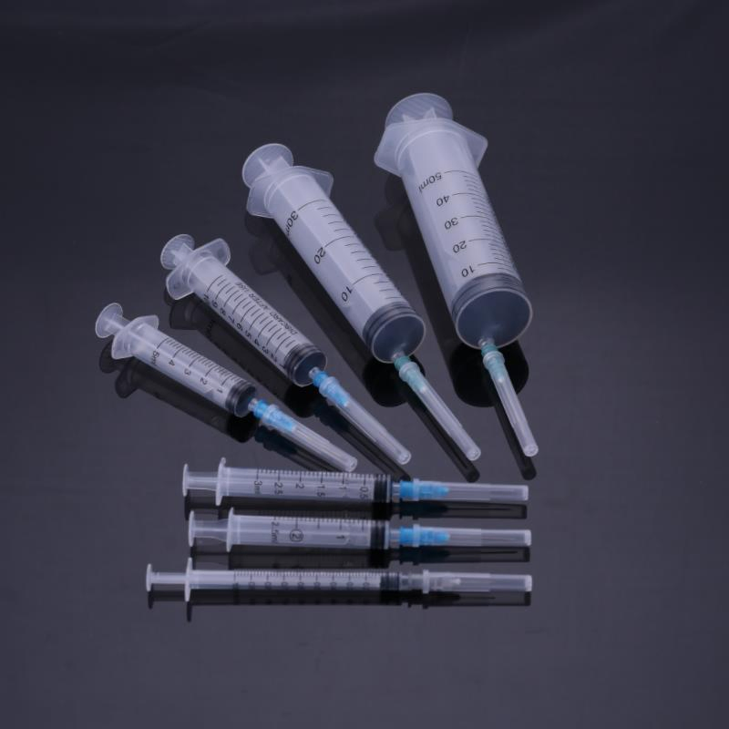 Steroid Sterile Irrigation Disposable Insulin Medical Injection Plastic Syringe with Hypodermic Needles