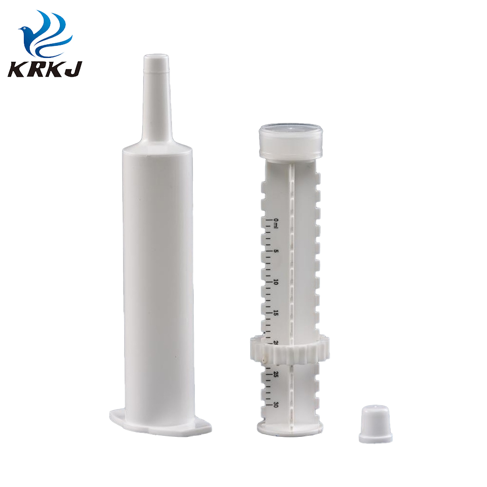 Plastic Paste Gel Packaging Dispensing 5ml/8ml/10ml/13ml/15ml/20ml/30ml/60ml Disposable Animal Syringes for Veterinary