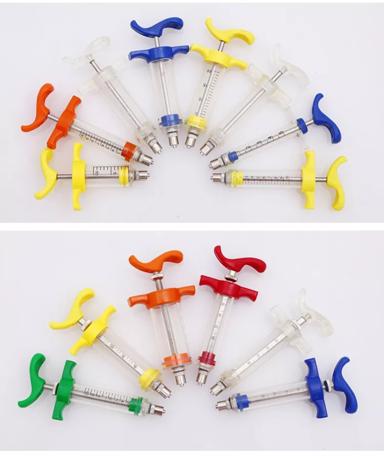 Factory Price 20ML Veterinary Plastic Syringe for Animals TPX Disposable and Reusable Adjustable Safety Feature