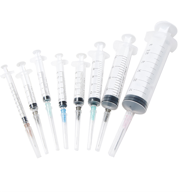 Disposable Medical Syringe With or Without Needle Luer Slip or Luer Lock