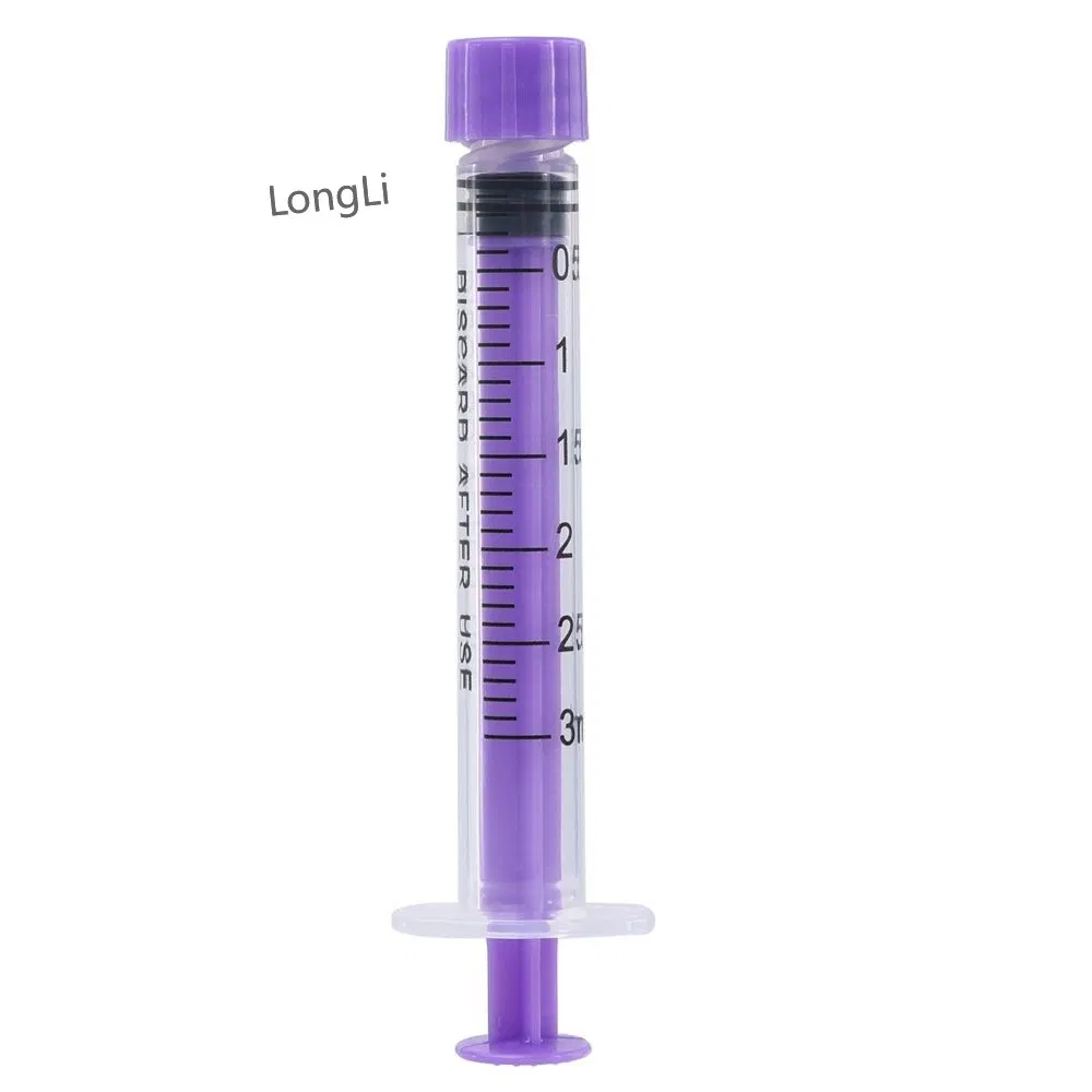 Various Sizes Disposable Medical Colorful Oral Feeding Syringe with Caps