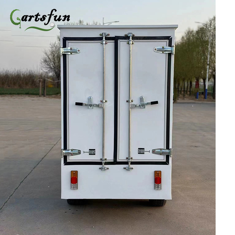 Electric 2 Seat Club Car Golf Cart Room Service Housekeeping Utility Closed Cargo Cart for Hotel Resorts with CE for Europe