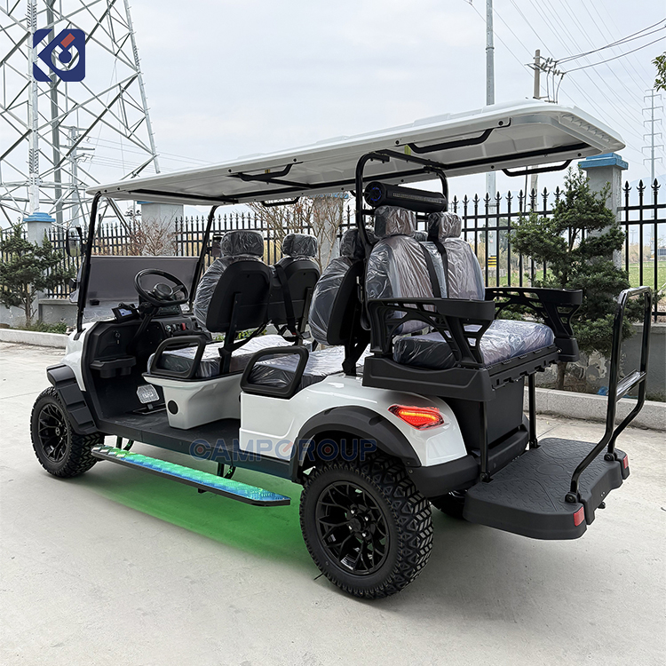 Lifted Lithium Battery Golf Cart 6 Seater 72v Hunting Buggy New 4 Wheel Electric Club Car Golf Cart for Sale