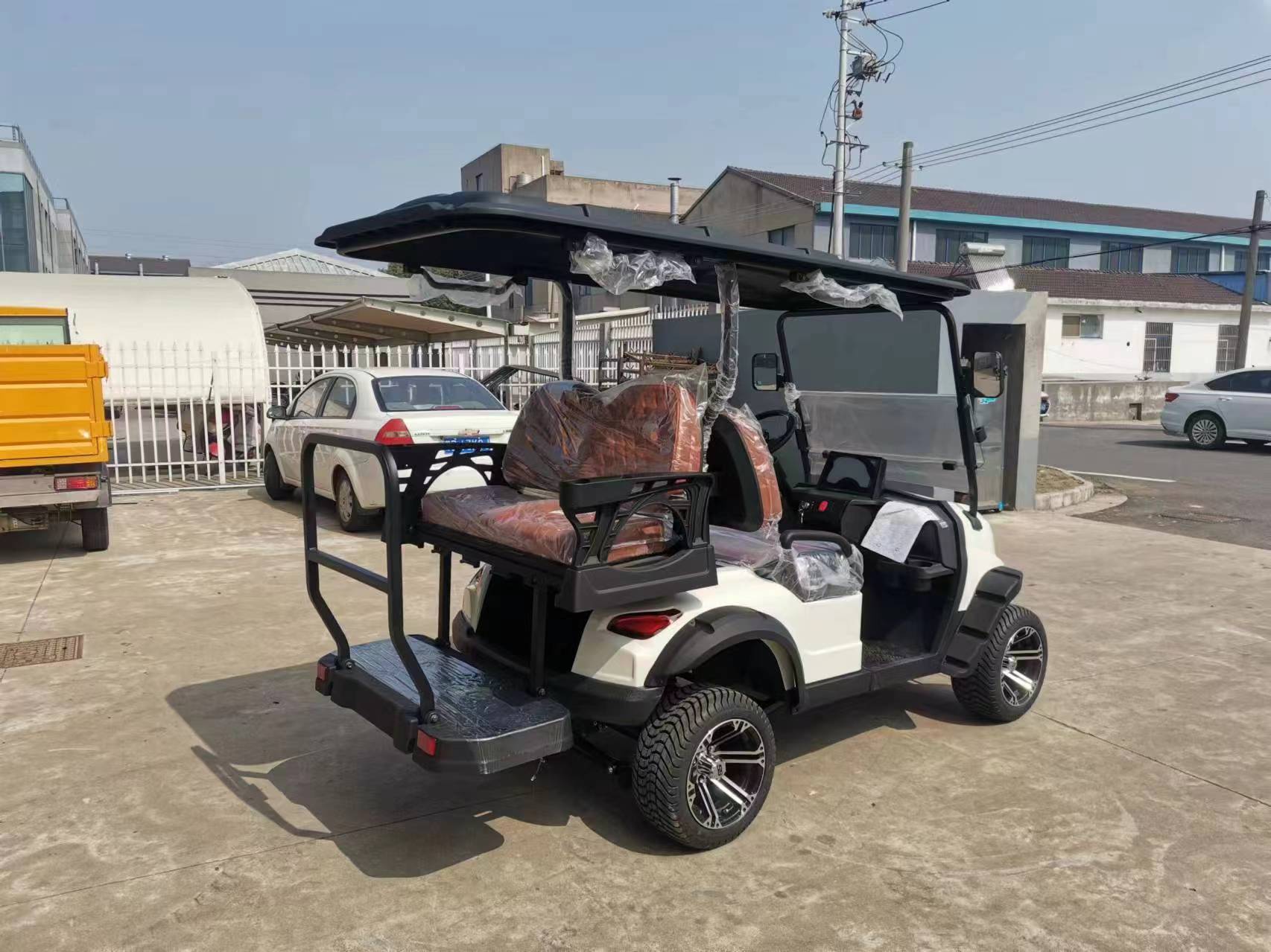 Airport Street Legal Golf Cart Short-trip Friendly Neighborhood Vehicle 2+2 Golf Cart for Community Patrol and Farm Stay Use