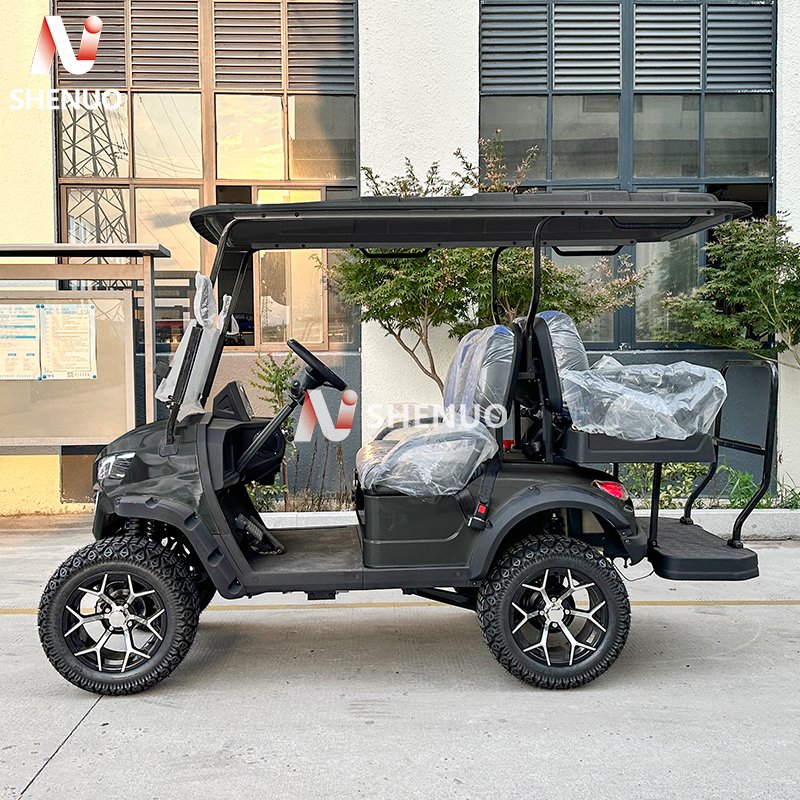 Farm Utility Golf Cart with Loading Area 4 Seater Electric 48V 5KW AC Motor 90km Range