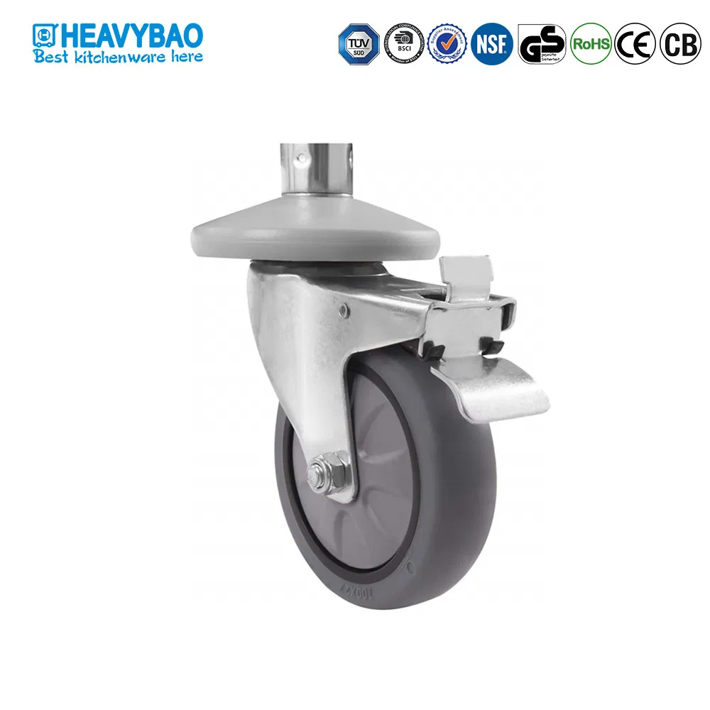 Heavybao Hotel Stainless Steel Food and Drink Service Cart
